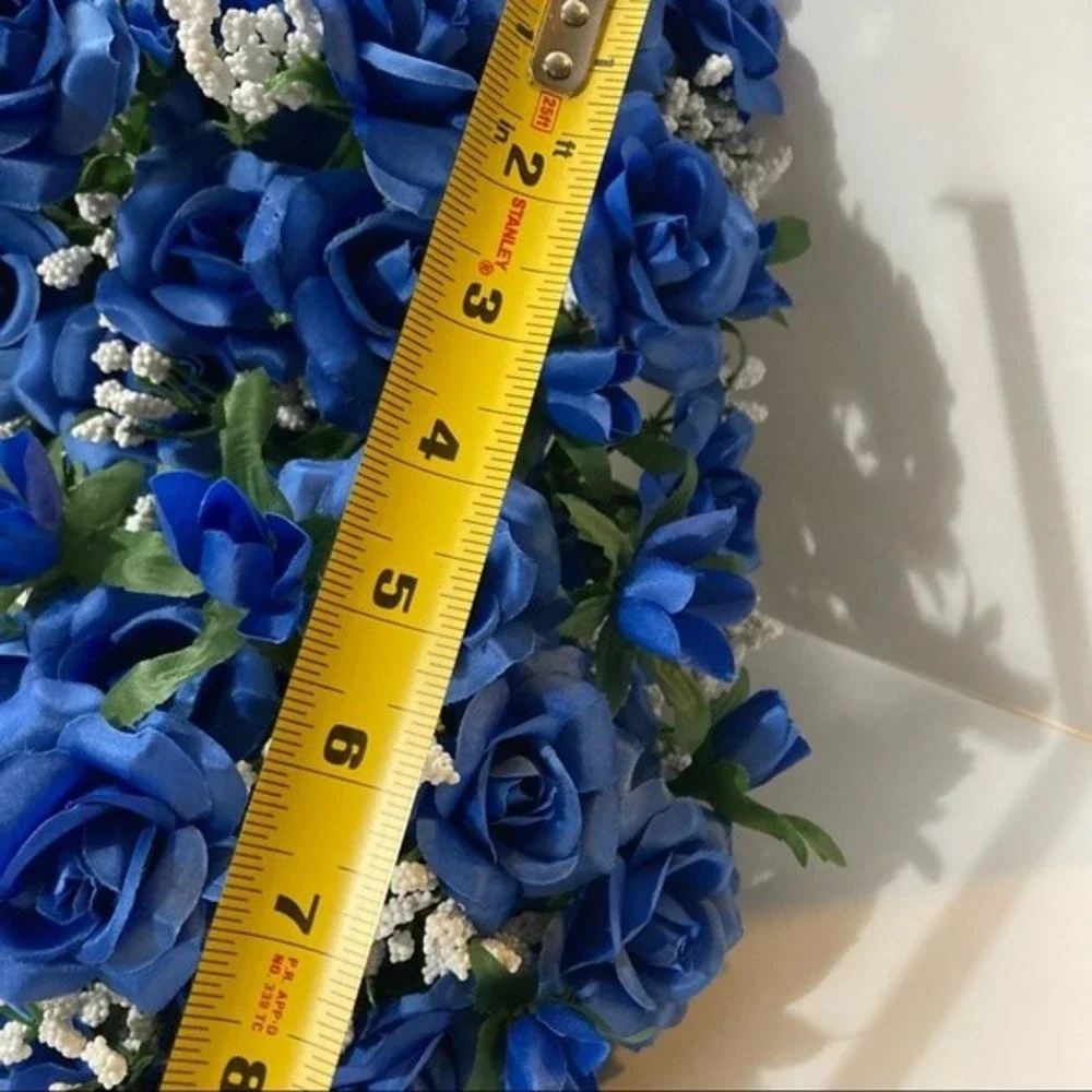 Artificial Flowers Blue 2 Bunches 16